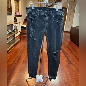 Women’s super soft mid rise black jeans